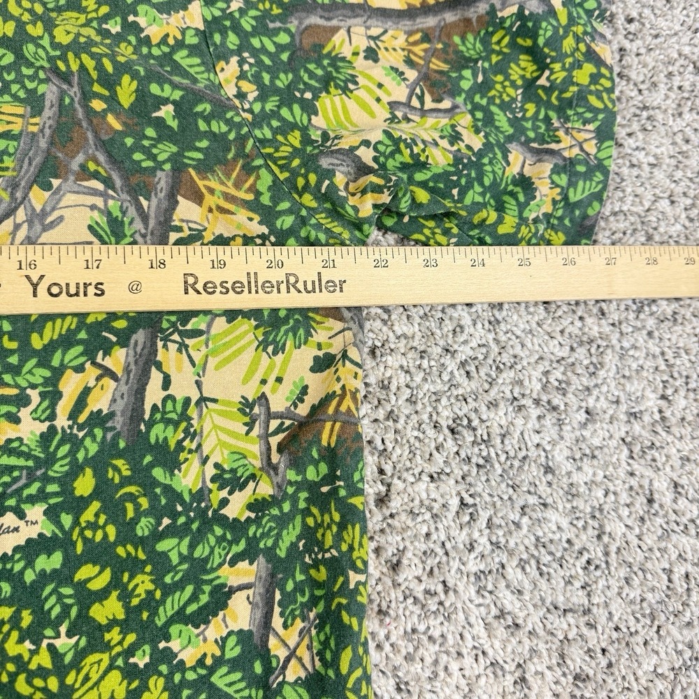 Vintage Bushlan Tree Camo Shirt Mens Medium Long Button Up USA Made 80s - Picture 7 of 8
